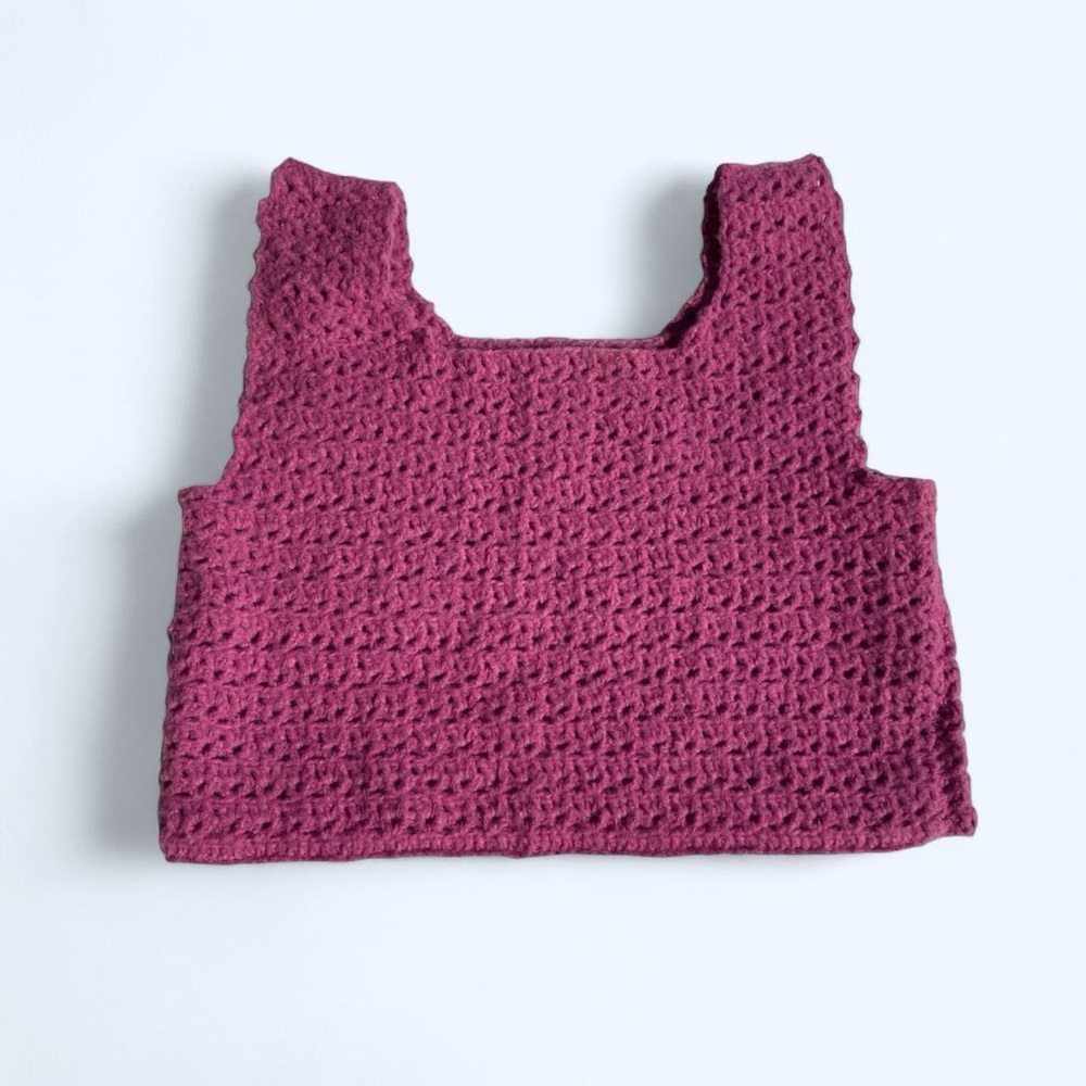 Handmade Crochet Pink Top